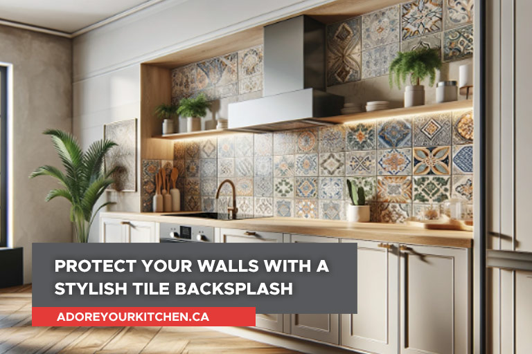 Protect your walls with a stylish tile backsplash